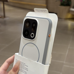 文艺小清新高级感磨砂Beats细圈磁吸OPPOFindx9硬vivoX300pro适用小米17Promax手机壳硅胶防摔Magic8金属按键