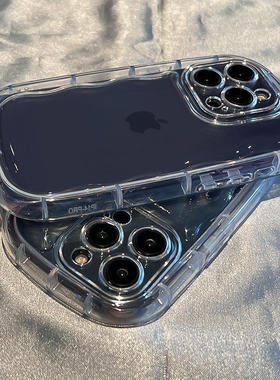 可爱小胖墩肥皂壳椭圆形适用15Pro小米13手机壳Note14气囊12防摔11透明civi3全包Turbo4红米K70/K60个性k8090