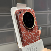 华为Pura70 新小米15pro凯夫拉浮雕手感个性 潮牌KTR老花字母 轻奢复古创意适用OPPOFindx8Ultra手机壳X8s