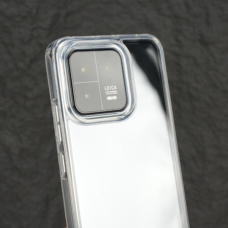高级感奢华冰晶透明亚克力适用13小米15ultra手机壳大孔14不发黄K60e硬K70至尊版k80防摔50红米note12/13Pro+
