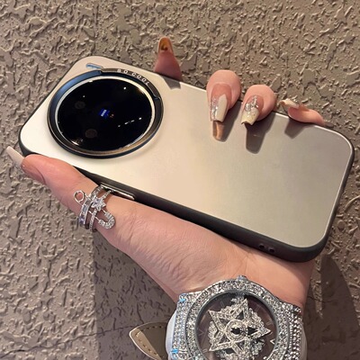 高级感钛灰磨砂彩银X100s手机壳