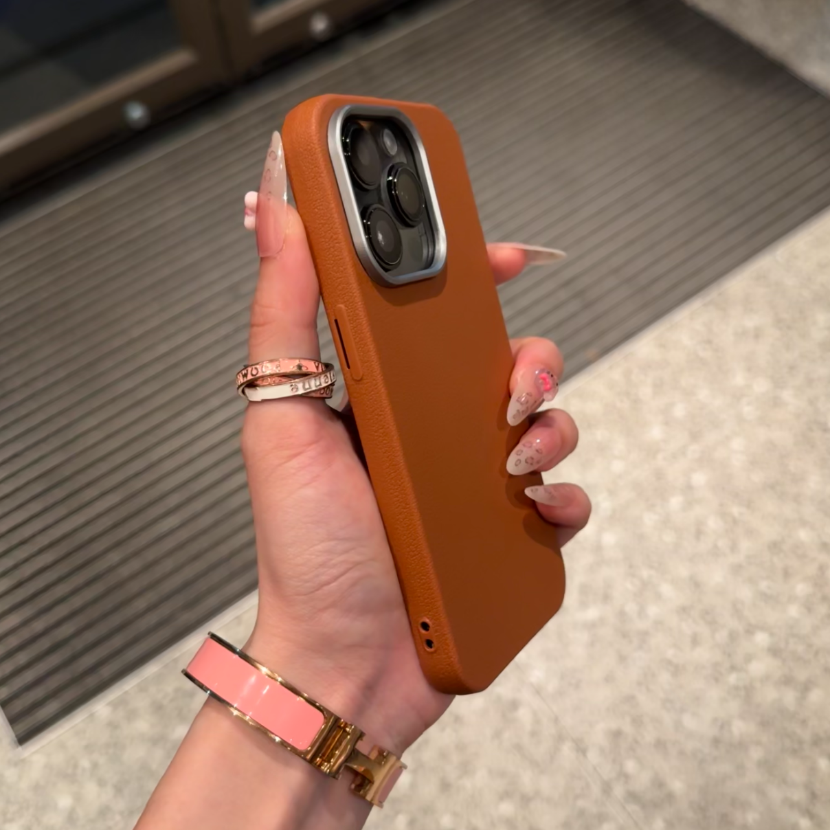 高级感荔枝纹素皮立体仿真皮纹