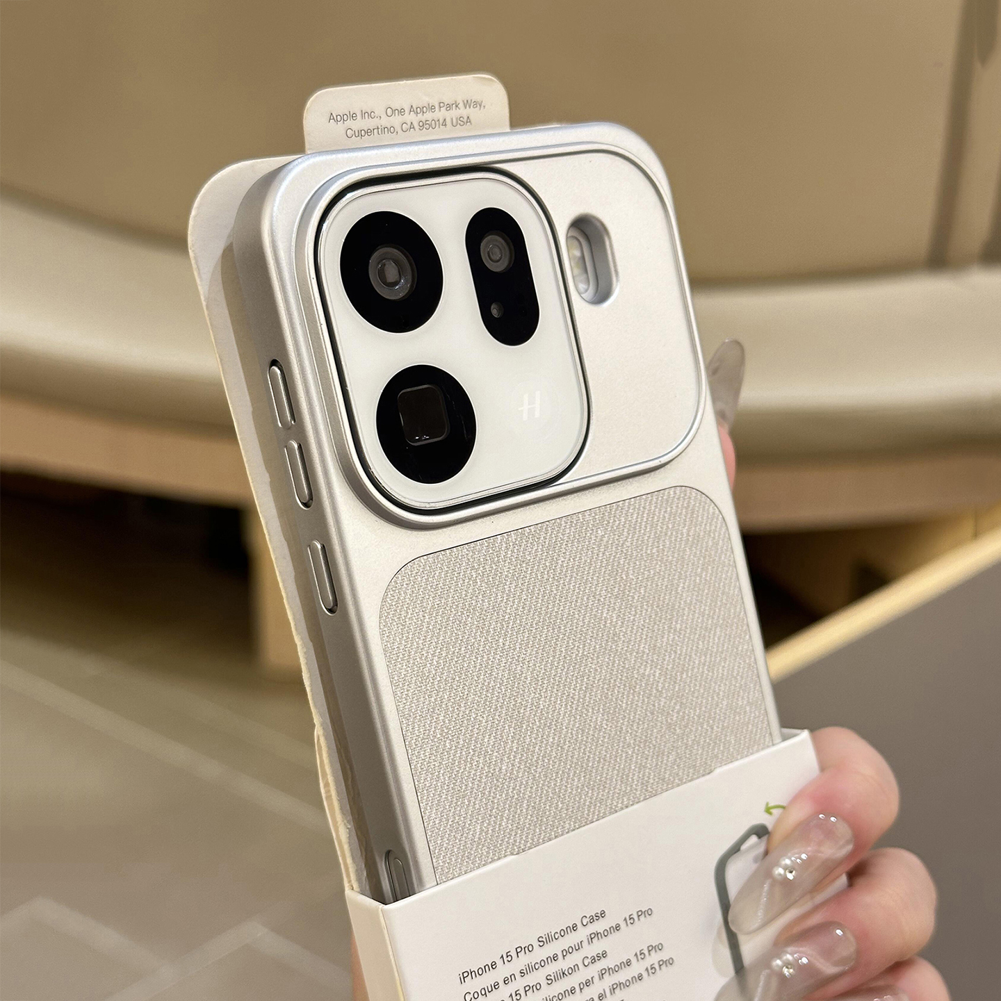 亚毛麻布料纹磁吸适用OPPOFindX9