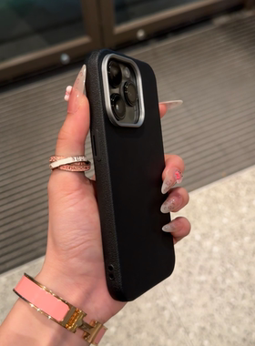 高级感立体素皮纹浮雕手感硅胶软适用小米15手机壳14pro新civi2防摔mix4红米K70/650荔枝纹Note11/12T/14pro+