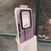 30金属大孔pura70个性 暗紫色高清透明亚克力硬壳适用15小米14手机壳13华为mate60pro真不会黄mate50 超薄