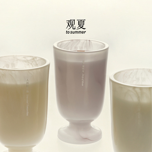 观夏月光杯香薰蜡烛颐和金桂香氛伴手礼免费刻字 新年礼物