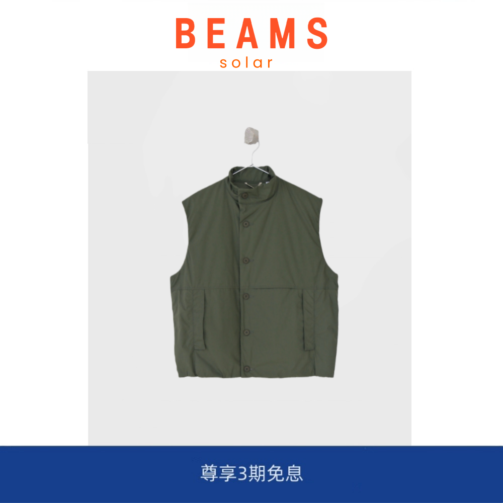 【SOLAR BEAMS】日系3M棉娜娜米卡机能防水立领棉服背心马甲潮