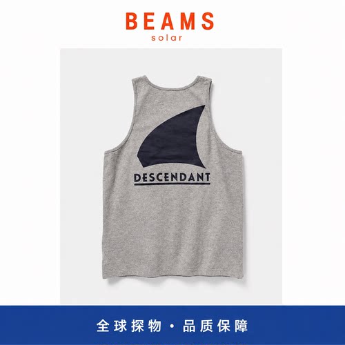 【SOLAR BEAMS】DCDT日系宽松无袖背心男夏季印花运动背心潮牌