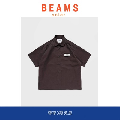 【现货】SOLAR BEAMS REPO/SS/CTPL. 刺绣徽章休闲款夏季短袖衬衫
