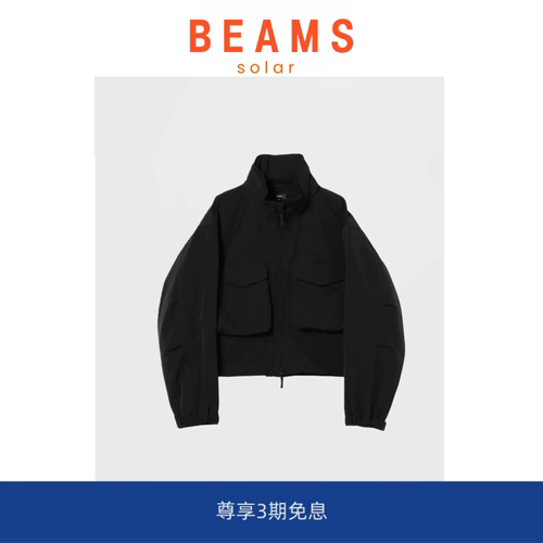 【SOLAR BEAMS】日系复古M65休闲工装外套连帽夹克男宽松立领夹克