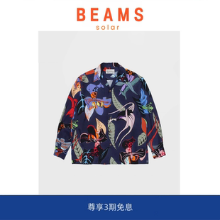 【现货】SOLAR BEAMS 21AW SKA JACKET 豹纹百花图花卉长袖衬衫男