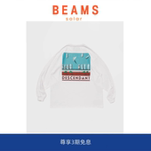 头帆船印花圆领长袖 复古休闲宽松打底 BEAMS DCDT码 现货 SOLAR