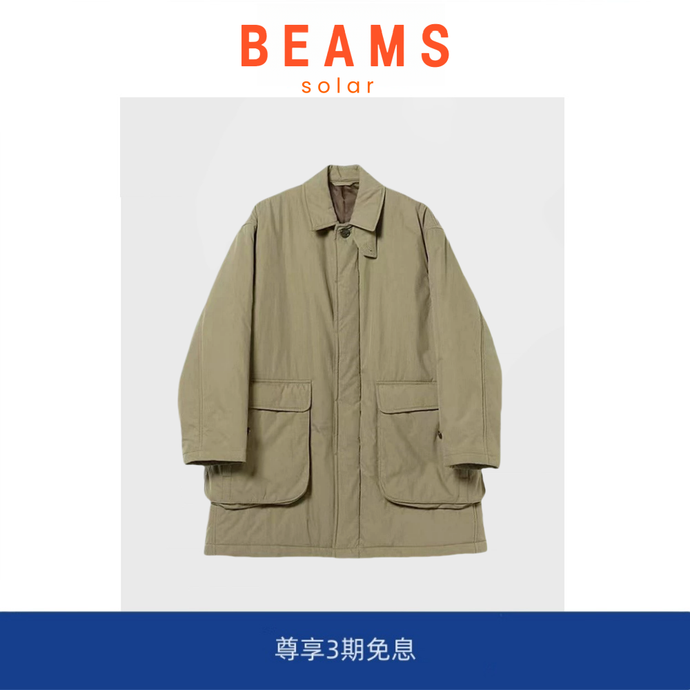 【现货】SOLAR BEAMS工装口袋宽松休闲中长保暖棉衣夹棉外套棉服,男装,大码上装,淘宝优惠券,粉丝福利购,淘宝优惠卷