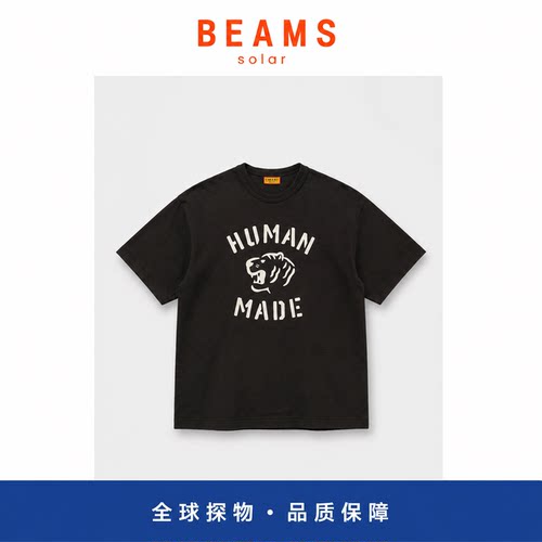【SOLAR BEAMS】虎头印花短袖男纯棉休闲百搭圆领半袖T恤潮