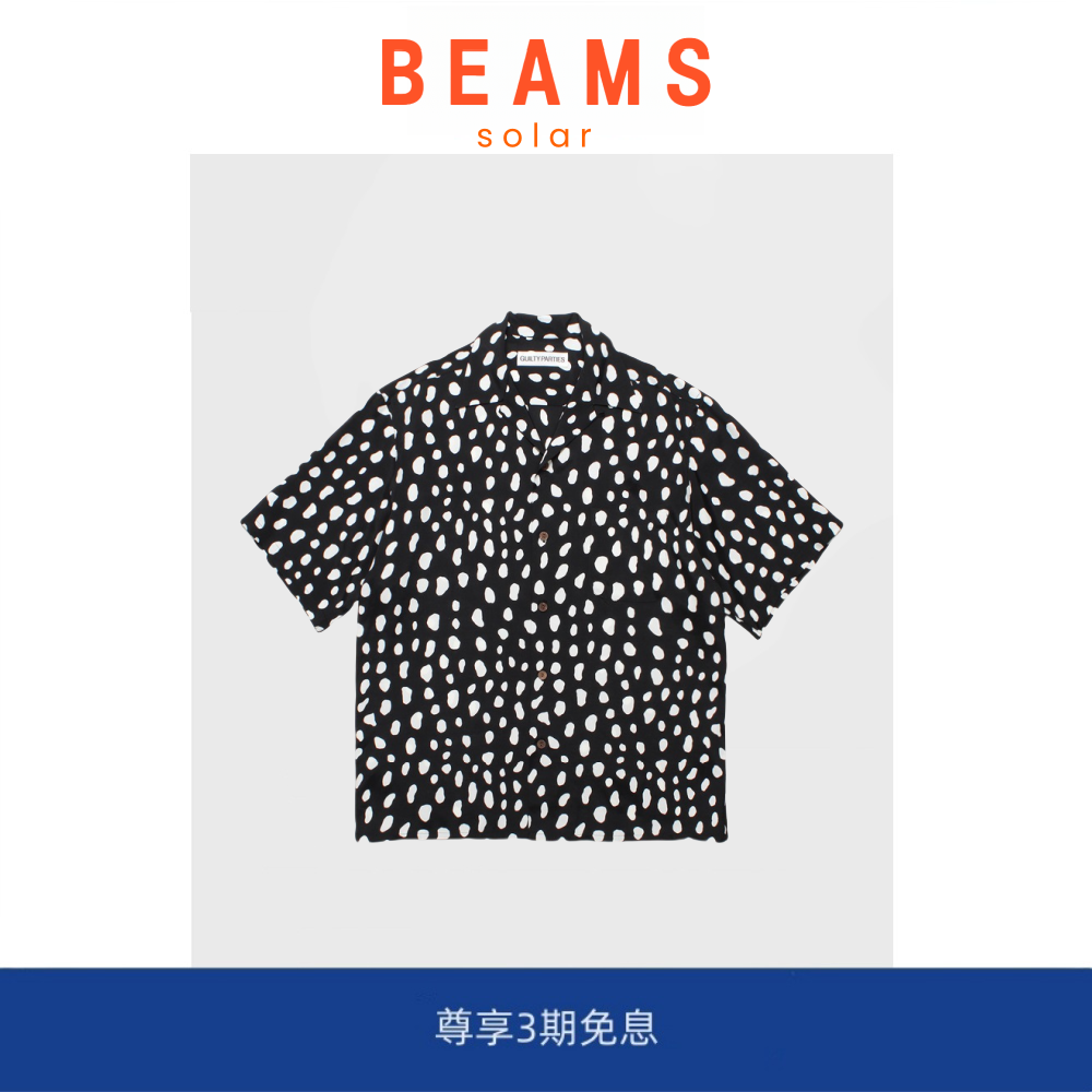 【现货】SOLAR BEAMS 24ss LEOPARD SHIRT 豹纹夏威夷短袖衬衫男