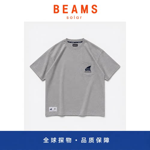 【SOLAR BEAMS】DESCENDANT GENNAKER LOGO 口袋宽松休闲圆领短袖