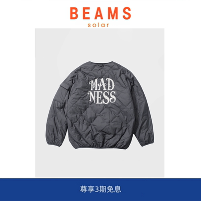 【SOLAR BEAMS】MADNESS刺绣夹棉内胆 余文乐秋冬宽松P棉夹克外套