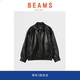 日系羊皮美式 25AW BEAMS 复古宽松拉链机车皮衣夹克男 SOLAR