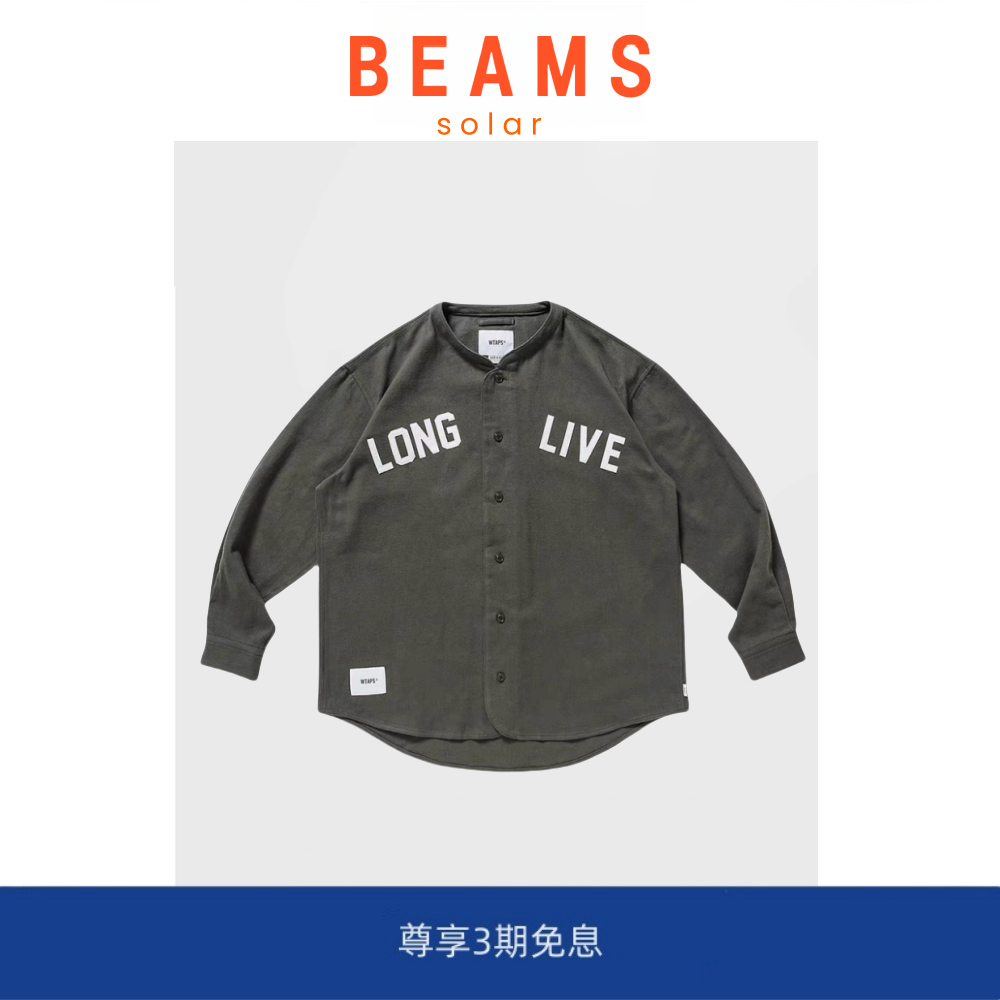 【现货】SOLAR BEAMS LEAGUE / LS /COTTON. FLANNEL长袖棒球衬衫