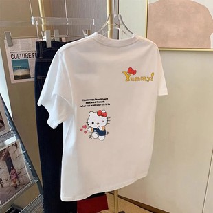 品牌外贸专柜撤回清仓捡漏 T恤男女卡通印花上衣 纯棉时尚 洋气短袖