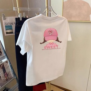 品牌外贸专柜撤回清仓捡漏 T恤男女设计感小众上衣潮 夏季 纯棉短袖