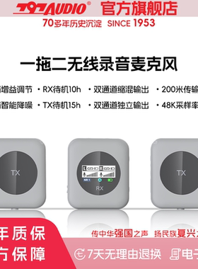 797AUDIO/七九七音响WCR01无线领夹传声器小蜜蜂相机手机直播收音