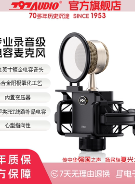 797AUDIO七九七音响CR632直播录音自动降噪卡侬电容心型麦克风