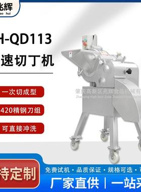 厂家自动高速三维切丁机 果蔬切丁切粒机器 菠萝火龙果银耳切丁机