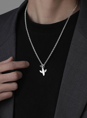 钛钢O型链通用鲸鱼吊坠项链新款