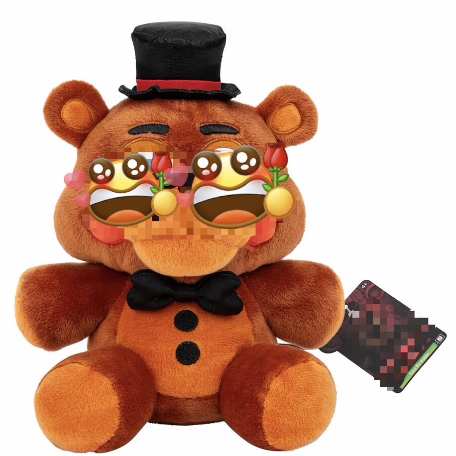 美国代购正版Jazwares午夜熊 邦尼鸡游戏周边毛绒娃娃玩偶礼物