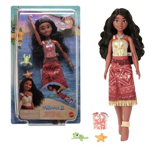 美国Mattel Moana 2莫阿娜公主电影时尚娃娃手办周边圣诞礼物女孩