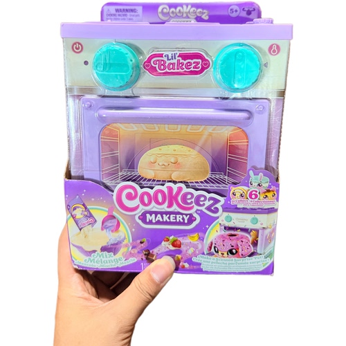 美国代购Cookeez 煎饼烤箱烘焙面包惊喜互动毛绒盲盒玩偶儿童玩具