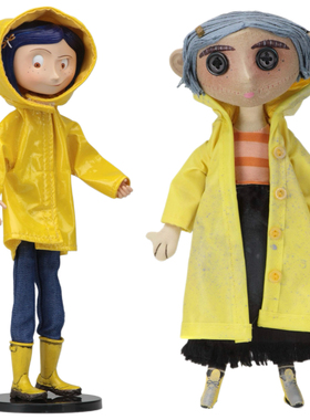 美国正版NECA卡洛琳Coraline雨衣鬼妈妈限量7寸手办玩偶收藏礼物