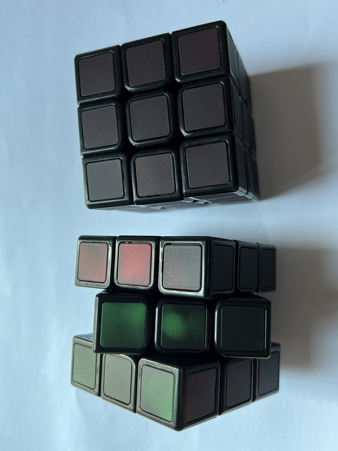 rubiks鲁比克热感温度变色魔方phantom黑炭科技贴片有趣顺滑魔方