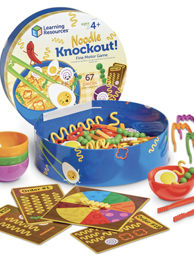 Learning Resources面条自助餐幼儿童精细动作颜色过家家LR早教