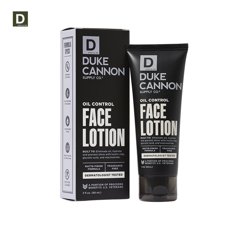 Duke Cannon美国油性皮肤清爽舒缓保湿吸收快无油光男士控油面霜