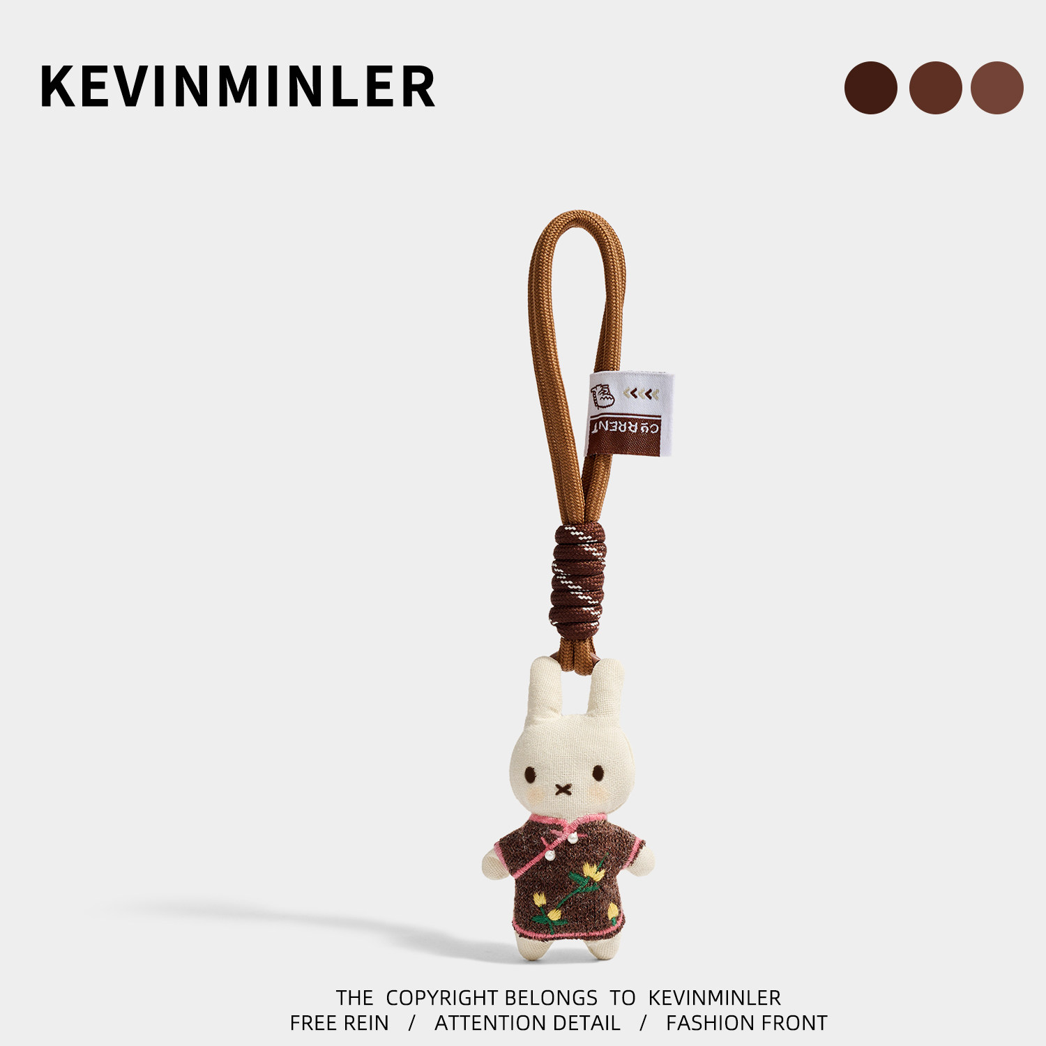 KEVINMINLER原创可爱旗袍兔子公仔包挂件钥匙扣车挂饰2026年礼物,服饰配件/皮带/帽子/围巾,包挂件,淘宝优惠券,粉丝福利购,淘宝优惠卷