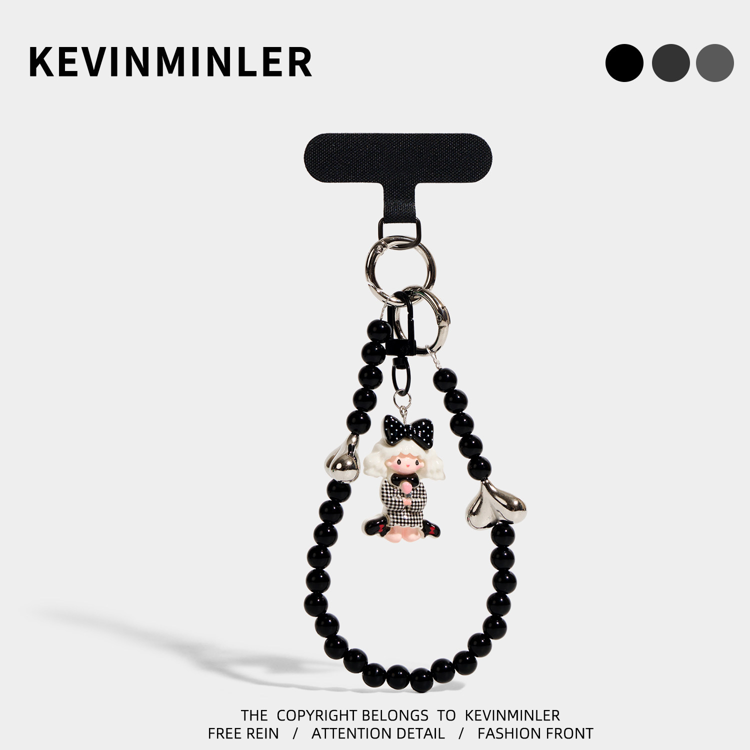 KEVINMINLER原创蝴蝶结女孩手机挂绳包挂件高级感钥匙扣生日礼物图片