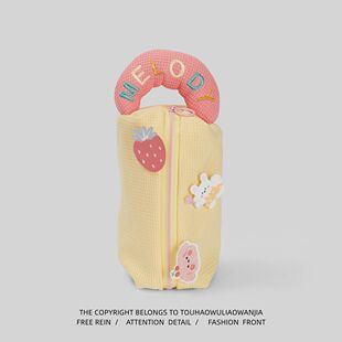 Kevin家!上课无聊了把乃呼呼的笔袋装满!便携文具袋铅笔袋礼物ins