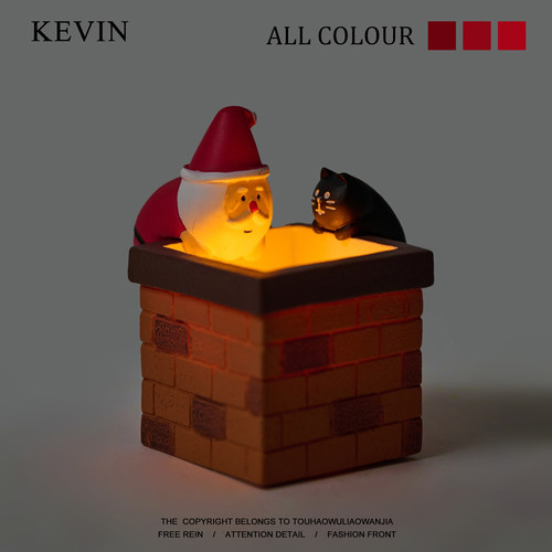 圣诞节送TA一个烟囱圣诞老人摆件