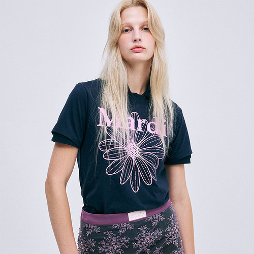 【12.19达播已结束】MardiMercredi小雏菊修身短袖t恤