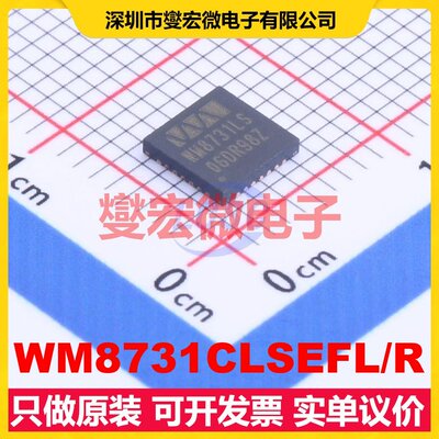 WM8731CLSEFL/R QFN-28-EP(5x5) 音频接口芯片IC