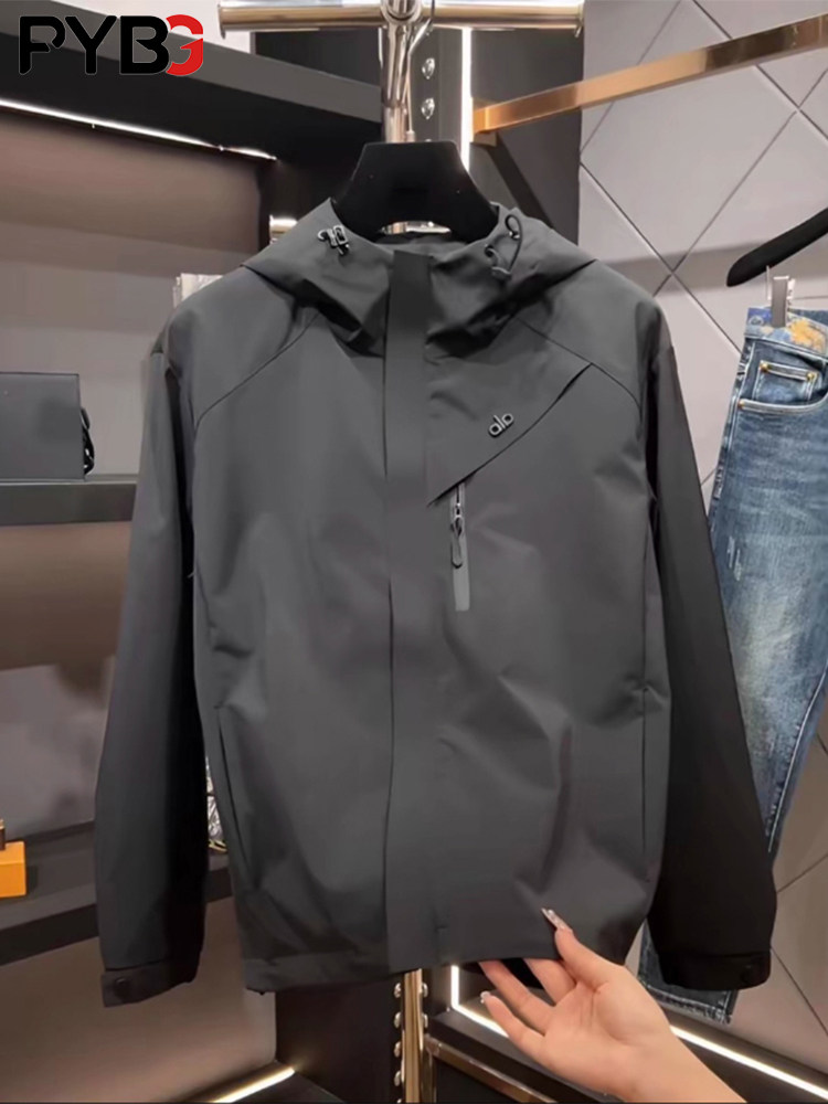 高端欧货软壳冲锋衣外套男士2025新款爆款春秋季夹克男款冬装棉服