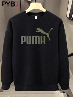 高底运动衫男2025春秋冬新款丝绒加厚长袖t恤男松底衬衫trbottom