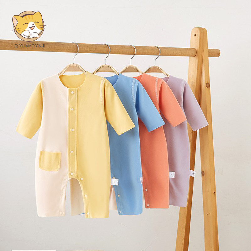 宝宝德绒连体衣秋冬爬服