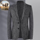 高端品质新款 羊绒妮子外套 休闲双面呢羊毛西服小西装 总裁男装 男士