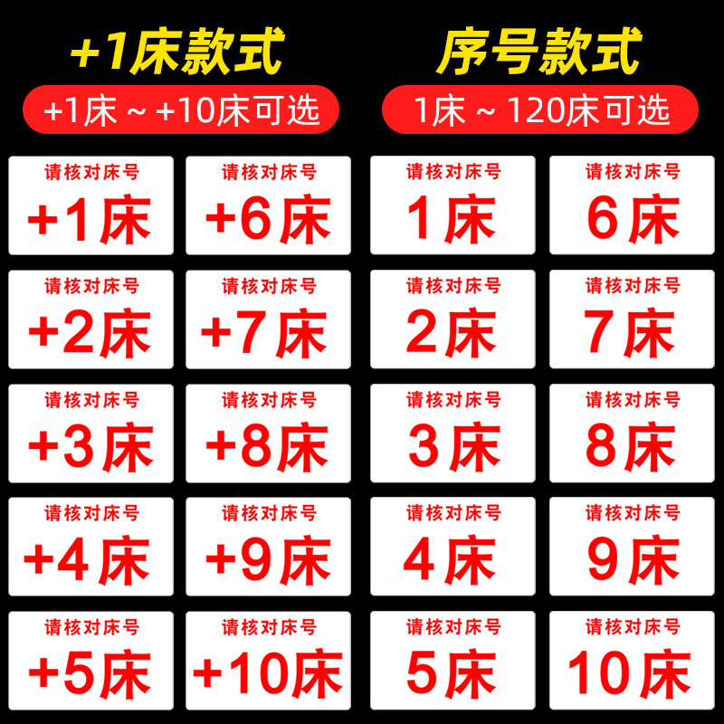 输液盒医用塑料床号牌号