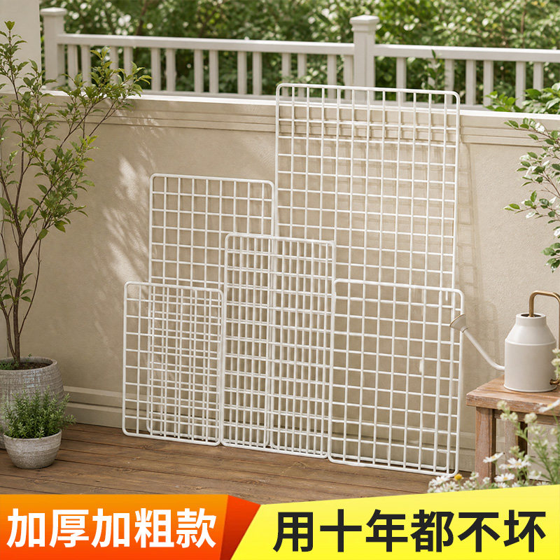 蝴蝶兰铁丝网格架挂篮植物墙上展示架子爬藤格子网风车茉莉多功能