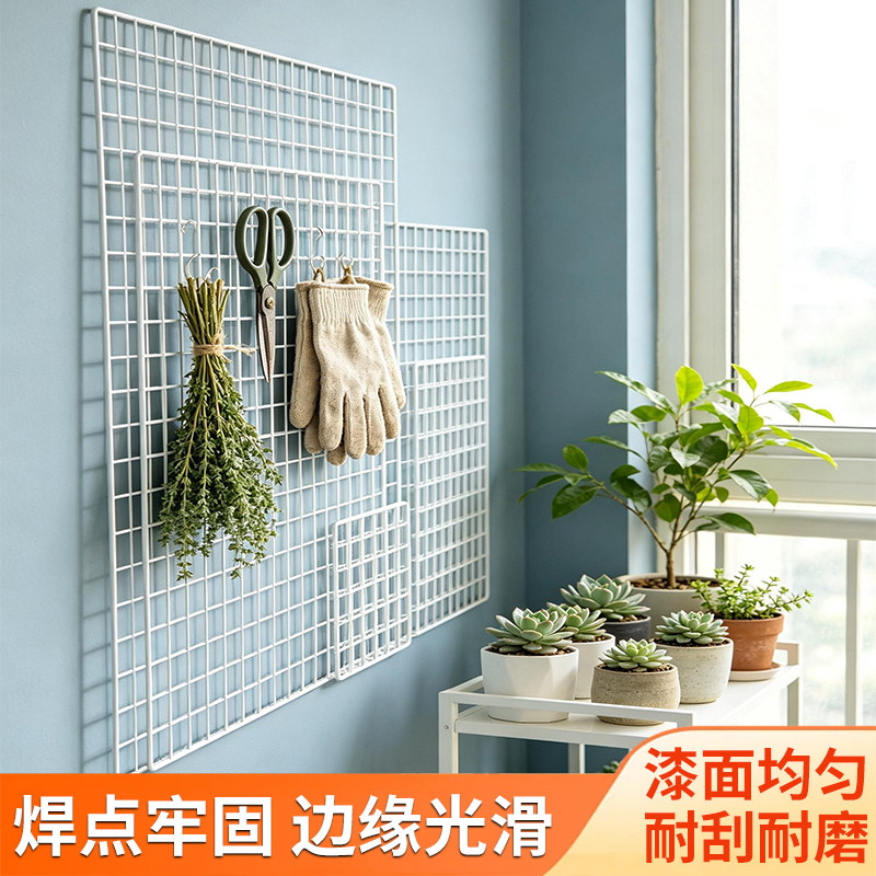 门后网格置物架墙上壁挂收纳架宿舍寝室床边挂篮铁网零食架挂墙架