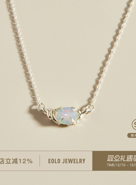 EOLO欧泊宝石项链女款